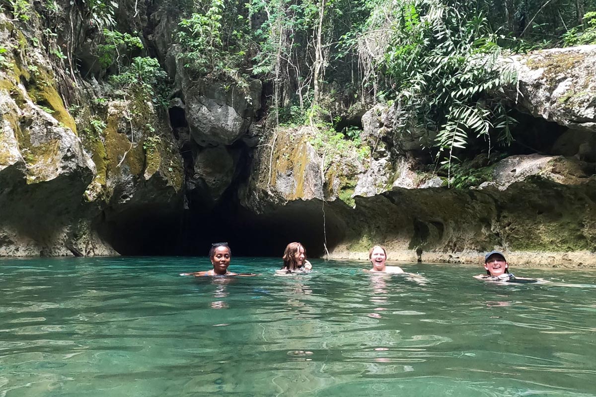 Cave tubing